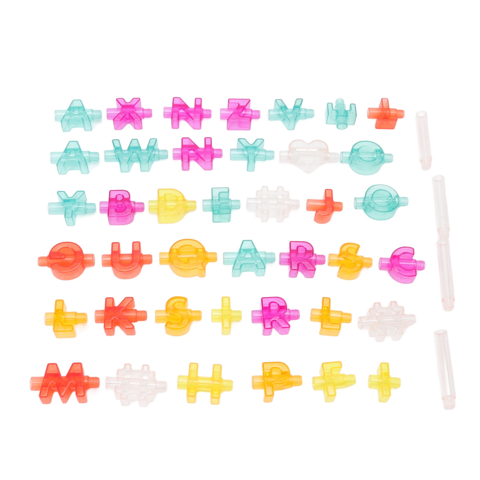 Interactive Straw, English Alphabet Straws Different Shapes DIY