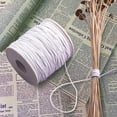 thumbnail image 5 of 100 Yards Round Waxed Cotton Cord 1mm Macrame Craft DIY Thread Rattail Beading String for Jewelry Making Chinese Knotting Kumihimo Shamballa Friendship Bracelets - White DIY Making, 5 of 9