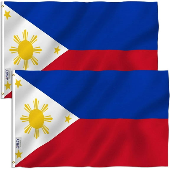 ANLEY Fly Breeze 3x5 Foot Philippines Flag - Filipino Philippine National Flags (2 Pack)