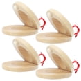 thumbnail image 1 of WEUVEB 4Pcs kids catanets Wood Color finger castanet Traditional Percussion Design Home Learning, 1 of 4