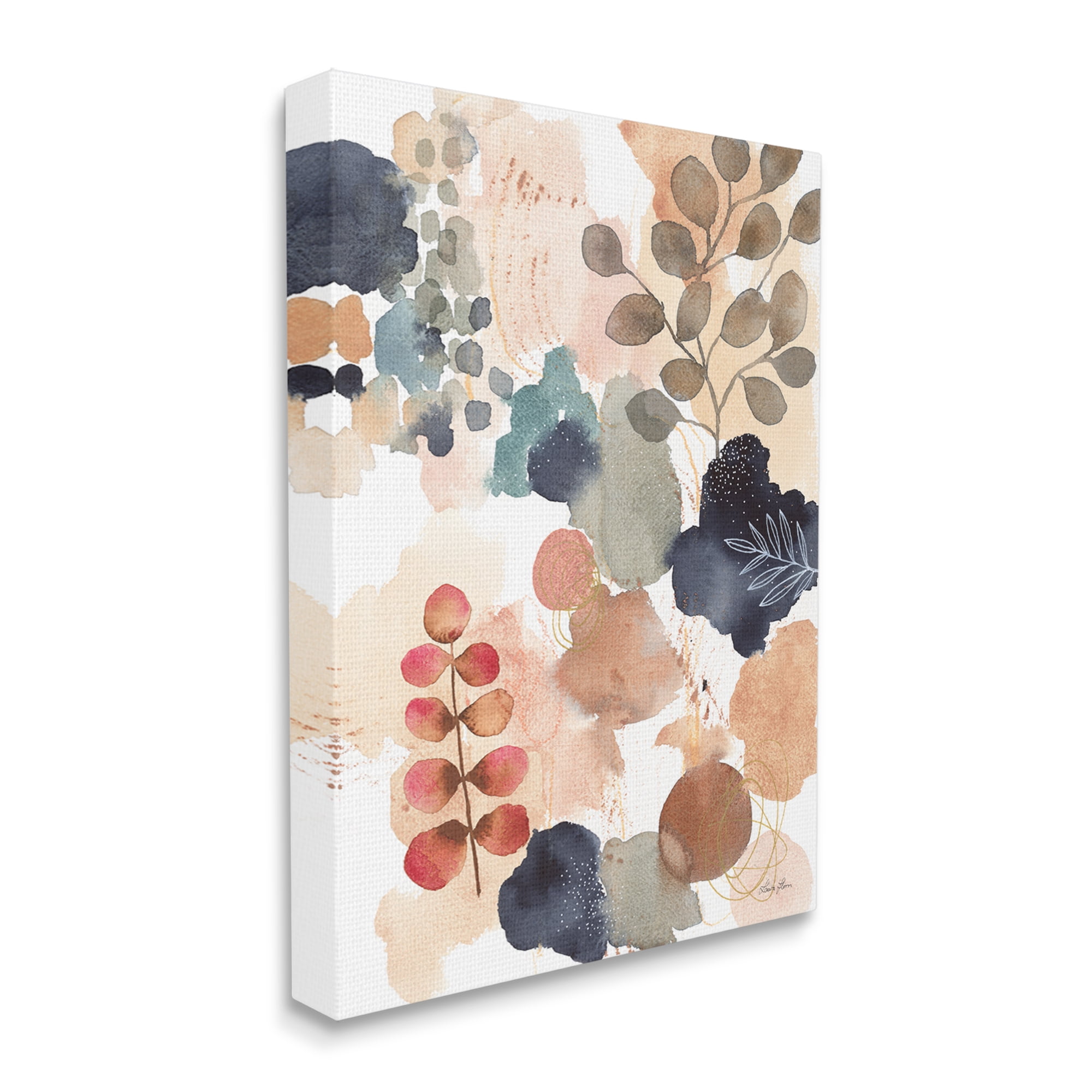 Stupell Industries Abstract Botanical Shape Collage Modern Boho Painting, 30 x 40,Design by Laura Horn