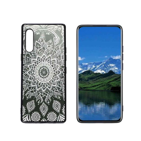 Compatible with LG Velvet 4G Phone Case, Mandala-105 Case Men Women, Flexible Silicone Shockproof Case for LG Velvet 4G