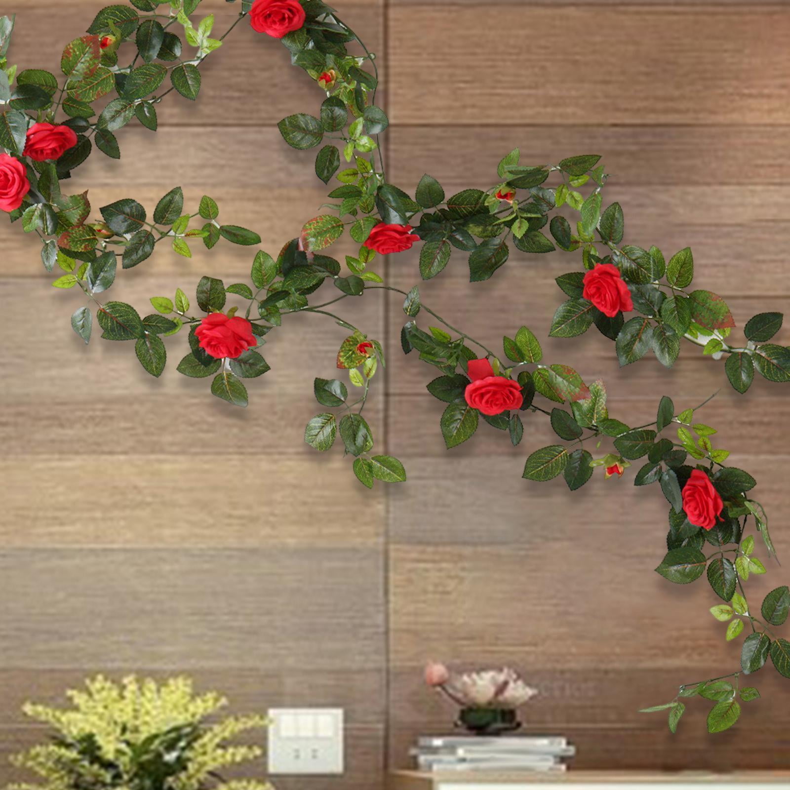 Artificial Rose Vines Greenery Hanging Rose Vine Artificial Floral