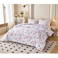 thumbnail image 6 of Koniroom 2PCS Lavender Purple Floral Comforter Set Queen Size, Kids Teen Girls Watercolor Botanical Bedding Sets with Cute Flowers for Children, 6 of 8