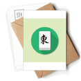 thumbnail image 1 of Dongfeng Mahjong Type Board Postcards Envelopes Blank Note Cards Mailing, 1 of 4