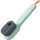 thumbnail image 5 of - Cepillo multifuncional para zapatos - Cepillo de limpieza doméstico de cerdas suaves con dispensador de jabón El cepillo de limpieza de cerdas suaves puede alcanzar un solo botón, 5 of 5