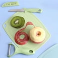 thumbnail image 2 of LACKUST Kids Cooking Knife Set with Cutting Board,Cutting Boards for Kitchen Clearance,Secure Grip Handle,Lettuce Cutter,Peeler Included,Green, 2 of 6