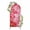 Red, Pink, Magenta, variant on Red Pink Ceramic Arch Backdrop Cover 4FT, Abstract Tiles Modern Art Spandex Fitted Stretchy Arch Stand Covers, Round Top Chiara Backdrop Cover for Wedding Party Birthday Baby Shower