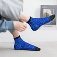 thumbnail image 4 of Salouo Blue Circles Mosaic Pattern Unisex Middle Tube Socks,Middle-Finger Knee High Socks Over The Calf Tube Stocking Crew Stockings for Women and Men Tube Socks, 4 of 8