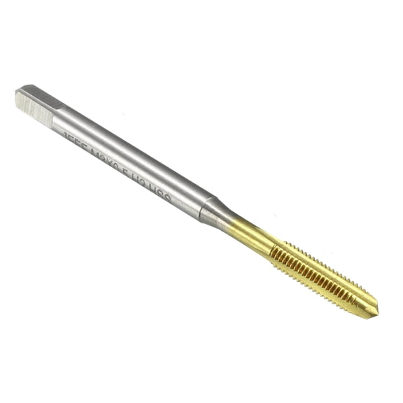 Uxcell Metric Taps M3x0.5 H2 Right Hand Thread Plug Ti-coated for Threading Tapping