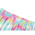 thumbnail image 5 of Beezizac Girls Pajamas Swirl Happy Face Colorful Tie Dye Short Sleeves & Pants Set Cozy Comfy 2-Piece Outfit Kid Size 16, 5 of 7