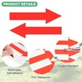 thumbnail image 2 of Uxcell Paquete de 4 Etiquetas Adhesivas Flecha Impermeables de 4 x 1 pulgadas para Marcado de Paredes/Señal de Tráfico [Rojo], 2 of 6