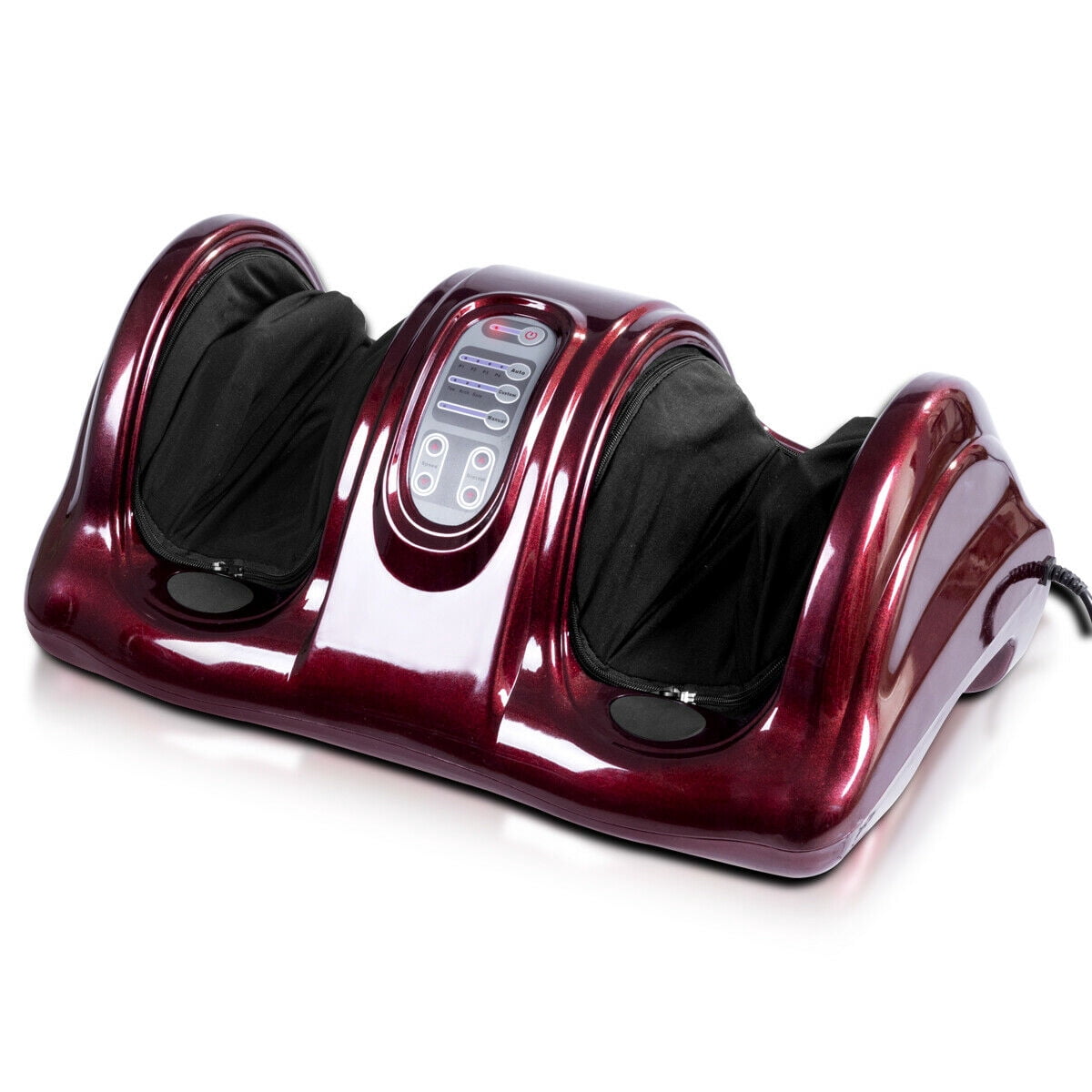 Costway Shiatsu Foot Massager Kneading and Rolling Leg Calf Ankle with Remote Burgundy