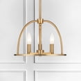 thumbnail image 6 of ABB-3003-VG Crystorama Lighting Abbott - 3 Light Chandelier-Vibrant Gold Finish, 6 of 14
