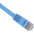 thumbnail image 4 of 10ft (3M) Cat6 Flat Ethernet Cable 10 Feet (3 Meters) Gigabit Lan Network Cable RJ45 High Speed Patch Cord for Xbox, PS4, PS3, Modem, Router, LAN, Switch Compatible Cat5e/Cat6 Network, Blue (5 Pack), 4 of 4