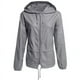 thumbnail image 1 of Chubasquero ligero con capucha para mujer, chaqueta impermeable para la lluvia activa al aire libre con sudaderas con capucha, chaqueta informal de manga larga ajustada con cremallera para mujer, 1 of 1