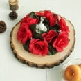 thumbnail image 2 of BalsaCircle 4 Silk Roses Flowers Candle Rings DIY Party Artificial Bouquets Arrangements, 2 of 8