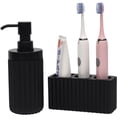 thumbnail image 3 of Bathroom Accessories Set with Large-Opening Ribbed Soap Dispenser, 3 of 5