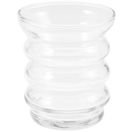 WHAMVOX 4pcs Clear Glass Tea Light Candle Holders Aromatherapy Candle Jar for Wedding Party