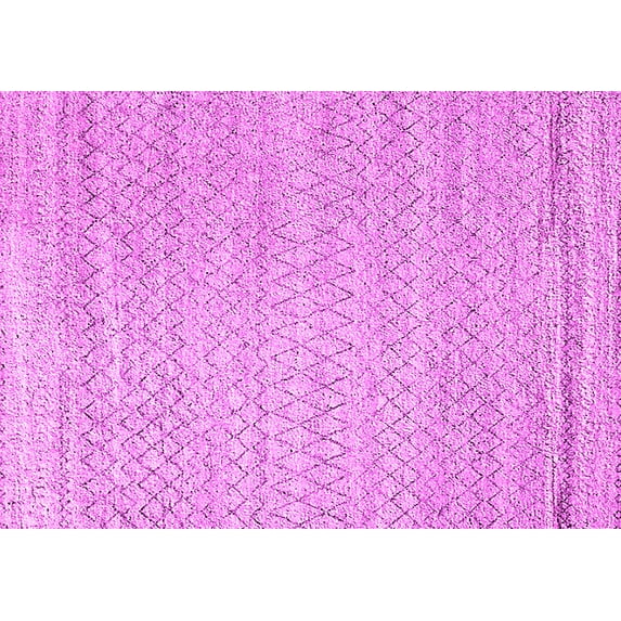 Ahgly Company Indoor Rectangle Solid Pink Modern Area Rugs, 5' x 8'