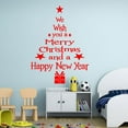 thumbnail image 4 of putnchl Christmas Tree Wall Stickers Letter Vinyl Wall Decal Creative Wall Sticker Removable Art Wall Paper For Bedroom Living Room, 4 of 5