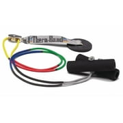 THERABAND Shoulder Pulley, Over the Door, Foam Handles, Color Coded Rope, 1 Pack
