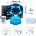 thumbnail image 6 of YSITIANNA Soccer Night Light,Soccer Gifts for Boy, 3D Soccer Lamp,Kids Bedside Lamp,16 Color Change Decor Lamp with Remote & Smart Touch, Gifts for Christmas Birthday Boys Men Girls STNL#4264, 6 of 7