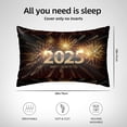 thumbnail image 4 of KLL Happy New Year 2025 B Pattern Silk Pillowcase for Hair and Skin Standard Size 20"X 30" Soft Breathable Pillow Covers for Sleeping, 4 of 6