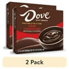 (2 pack) Dove Dark Chocolate Instant Pudding Mix and Pie Filling, Fat-Free, 4 Servings, 3.03 oz Cardboard Box