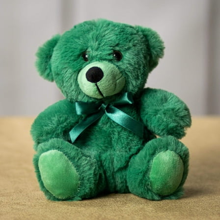 Plush Gear 8 inch Pine Grove Green Colorama Bear Soft Plush Stuffed Animal Toy Ideal Gift for Kids
