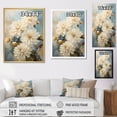 thumbnail image 4 of Designart "Blissful Bouquet Of Beige Mums" Mums Floater Framed Wall Decor, 4 of 5