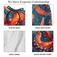 thumbnail image 4 of luoweisi Men's Beach Shorts Quick Dry Swim Trunks with Mesh Lining Octopus L, 4 of 5
