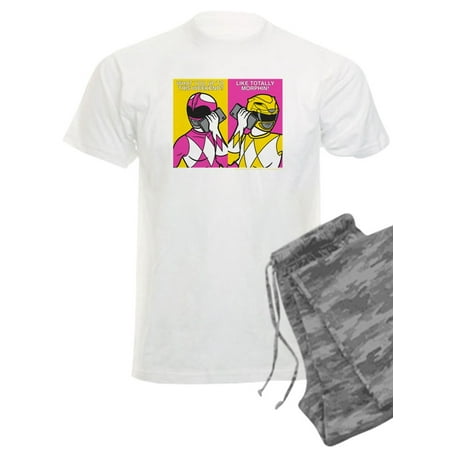 

CafePress - Power Rangers On Their Cell Phones - Men s Light Pajamas
