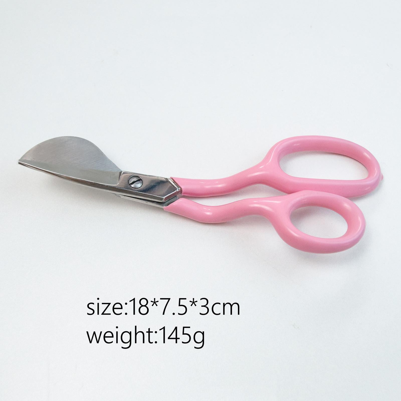 S SERENABLE 7 inch Duckbill Napping Shears Shears Steel Curved Heavy Duty Embroidery Scissors for Knitting Sewing Arts & Craft Handmade Stitching Sewing