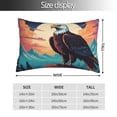 thumbnail image 2 of Salouo Cartoon Iceberg Bald Eagle Pattern Pillow Cases,1PC Pillow Covers with Envelope Closure Decorative Pillow Case for Bed Couch,Pillows Not Included-16"x24", 2 of 6