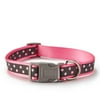 Vibrant Life Nylon Polka Dot Fashion Dog Collar, Pink, L