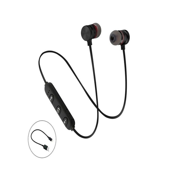 Bluetooth Headphones Neckband Bluetooth 5.0 Earbuds Sport Magnetic Wireless Headphones Stereo Music Earbuds Metal Earbuds With Mic Noise Cancelling Headphones