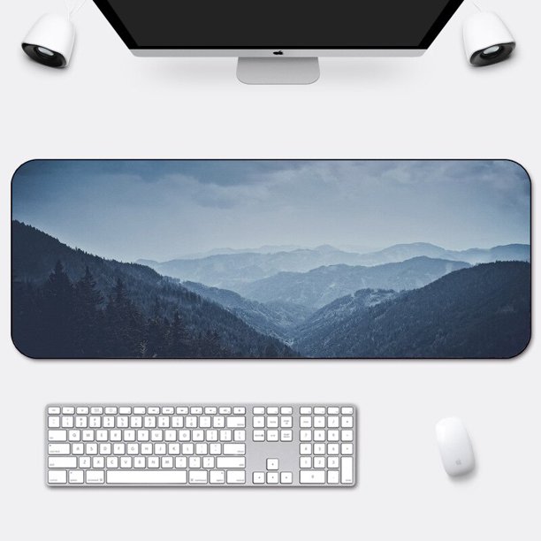 Alfombrilla de ratón de oficina acolchada bloqueo borde paisaje lindo dibujos animados pequeño ordenador Notebook Home Table Pad una generación. LIUWENJING unisex