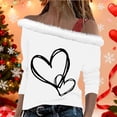 thumbnail image 4 of Xuyuer Valentine Shirt Women Love Heart Graphic Sloping Shoulder Suspender Shirt Funny Valentine's Day Gift Shirts Love Tops, 4 of 7