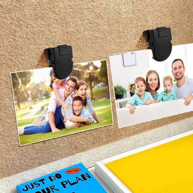 HAMPPLIES 50Ud Clips Plásticos Para Oficina Y Organización Con Y Portátil Multicolor
