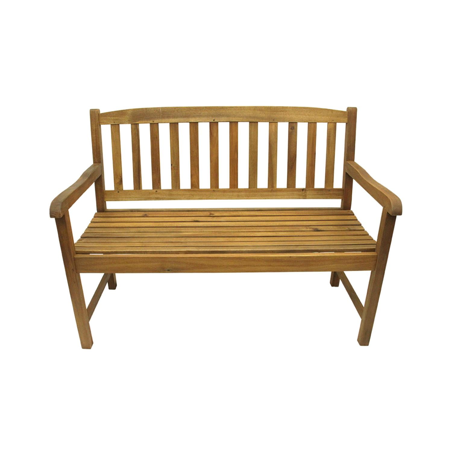 47 Acacia Wood Outdoor Patio Furniture Bench