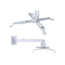 Universal 2 Way Ceiling & Wall Projector Mount, Angle Adjustment, Extendable - Holds up to 40 lbs