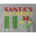 thumbnail image 2 of 9 Crowns Tees Unisex Holiday X-Mas Christmas Funny T-shirts (2XL, SantaFavHo-Grey), 2 of 3