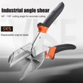 thumbnail image 4 of Miter Shears Adjustable 45 to 135 Degree Sharp Trunking Shears Ergonomic Multi Angle Miter Scissors with 2 Replacement Blades for Cutting Wood Plastic PVC, 4 of 10