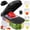 Black Pro Extended Mandoline, variant on Honhorrs Vegetable Chopper Mandoline Slicer with Container, Food Veggie Chopper, Cheese Grater, Onion Vegetable Cutter for Kitchen Gadgets & Gifts, Home Essentials (9-in-1, Black)