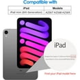 thumbnail image 2 of Case Compatible with iPad Mini 6 (8.3-Inch, 2021 Model, 6th Generation), Support Pencil 2nd Generation Charging, Auto Wake/Sleep Smart Cover, Black, 2 of 6