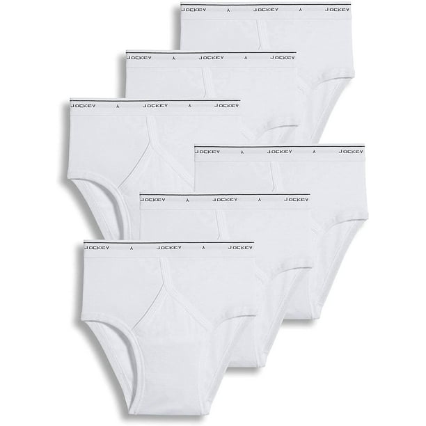 Jockey Mens Classic Low-rise Brief 6 Pack Underwear Briefs 100% cotton ...