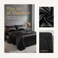 thumbnail image 5 of REGALWOVEN Fitted Sheet, Polyester Bed Sheets, Cooling and Breathable for All Seasons Black 1 PC 78.0x79.9 inch, 5 of 5