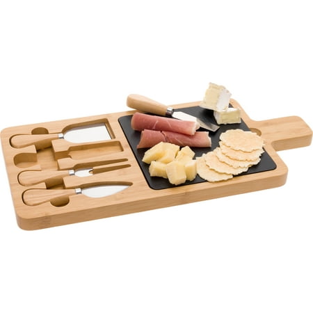 mindful charcuterie bamboo tray serving knife piece