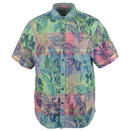 Men's Madras in Paradise Camp Shirt-BC-Small